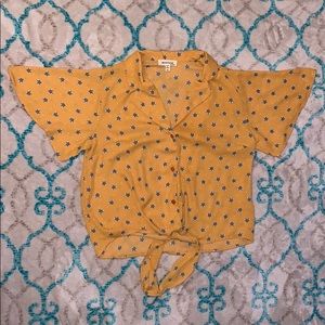 Low-cut Fox button up shirt
